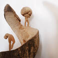 Skulpturen aus Holz - Daniel Cotti, Ramosch